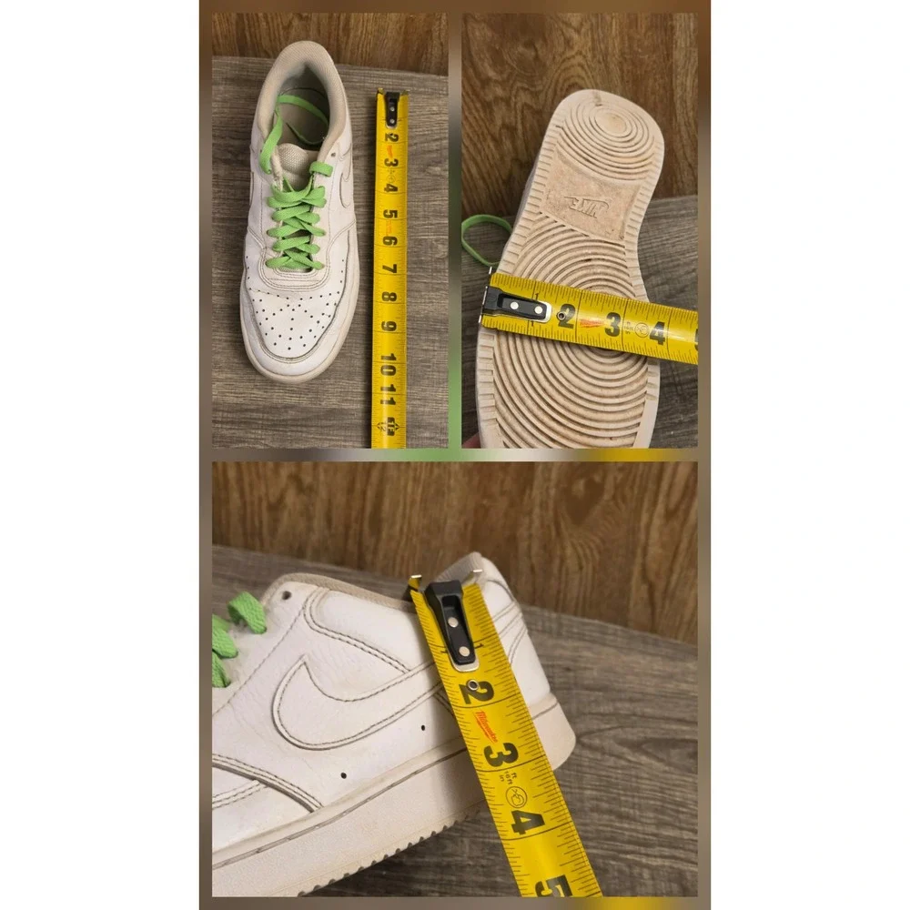 Nike Court Vision Low Top Casual Shoes Sneakers‎ Womens Size 9 White
